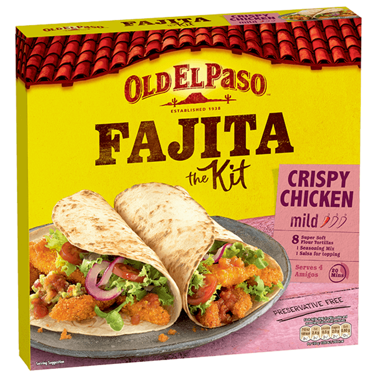 Crispy Chicken Fajita Kit Mexican Food Old El Paso